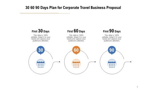 Commercial Travel And Leisure Commerce 30 60 90 Days Plan For Corporate Travel Business Proposal Rules PDF