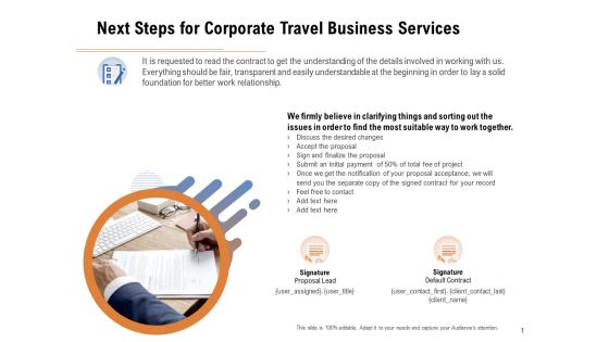 Commercial Travel And Leisure Commerce Next Steps For Corporate Travel Business Services Introduction PDF