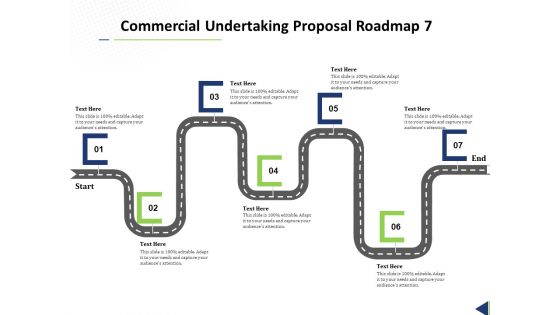 Commercial Undertaking Proposal Roadmap 7 Stage Process Ppt Professional Smartart PDF