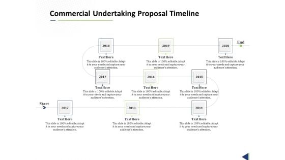 Commercial Undertaking Proposal Timeline Ppt Show Visuals PDF Commercial Undertaking Proposal Timeline Ppt Show Visuals PDF