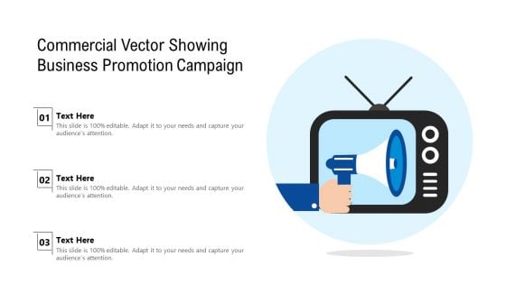 Commercial Vector Showing Business Promotion Campaign Ppt Outline Graphics Design PDF