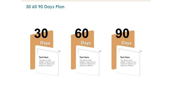 Commercializing 30 60 90 Days Plan Ppt File Template PDF