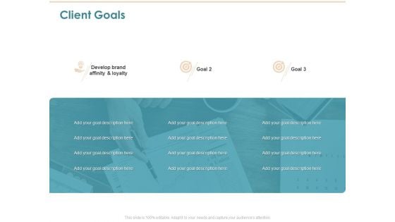 Commercializing Client Goals Ppt Ideas Picture PDF