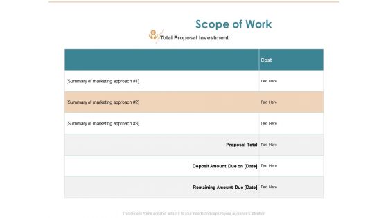 Commercializing Scope Of Work Ppt Summary Graphics PDF