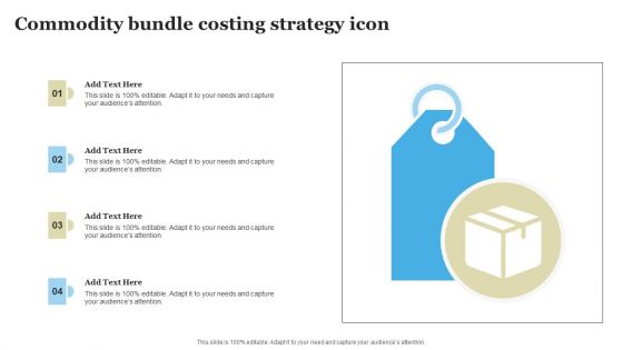 Commodity Bundle Costing Strategy Icon Elements PDF
