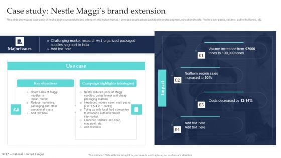 Commodity Line Extension Techniques Case Study Nestle Maggis Brand Extension Professional PDF