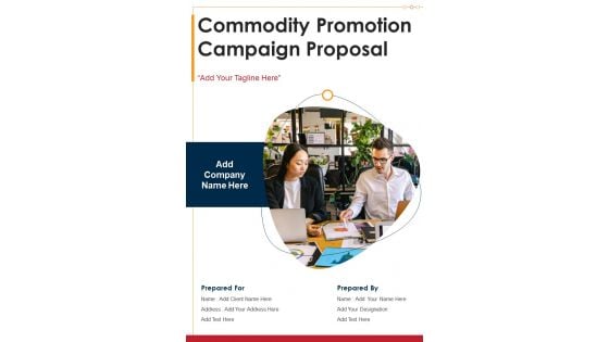 Commodity Promotion Campaign Proposal Example Document Report Doc Pdf Ppt