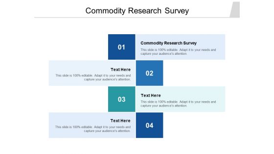 Commodity Research Survey Ppt PowerPoint Presentation Portfolio Good Cpb