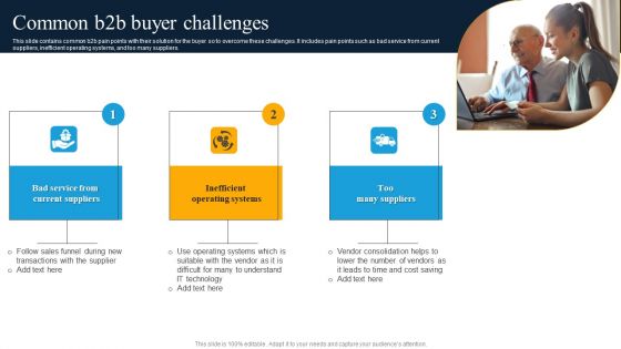Common B2b Buyer Challenges Template PDF