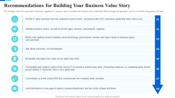 Communicate Company Value To Your Stakeholders Recommendations For Building Your Business Mockup PDF