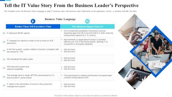 Communicate Company Value To Your Stakeholders Tell The IT Value Story Designs PDF Communicate Company Value To Your Stakeholders Tell The IT Value Story Designs PDF