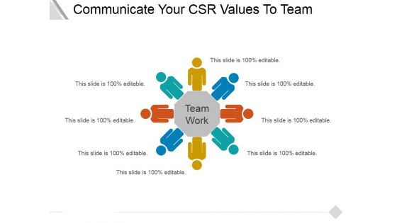 Communicate Your Csr Values To Team Ppt PowerPoint Presentation Layouts Infographics
