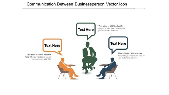 Communication Between Businessperson Vector Icon Ppt PowerPoint Presentation Gallery Inspiration PDF