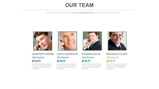 Communication Between Four Team Members Powerpoint Slides Communication Between Four Team Members Powerpoint Slides