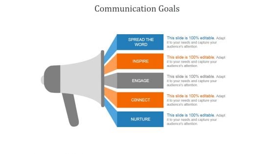 Communication Goals Template 1 Ppt PowerPoint Presentation Diagrams