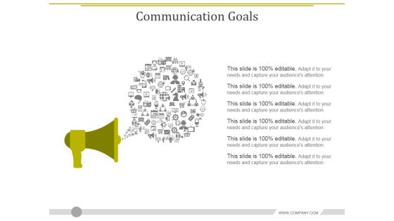 Communication Goals Template 2 Ppt PowerPoint Presentation Layouts Icons