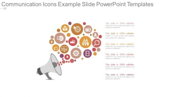 Communication Icons Example Slide Powerpoint Templates