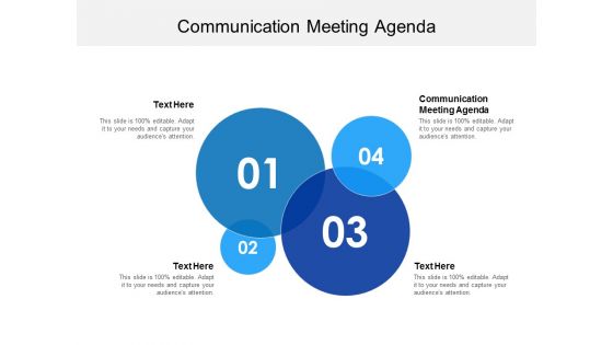 Communication Meeting Agenda Ppt PowerPoint Presentation Professional Good Cpb