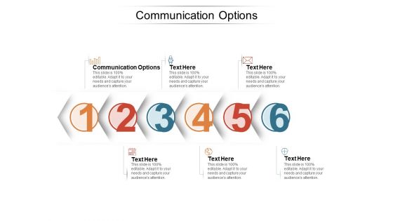 Communication Options Ppt PowerPoint Presentation Show Skills Cpb Pdf