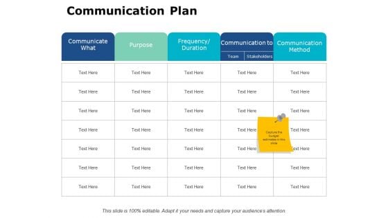 Communication Plan Ppt PowerPoint Presentation File Guide