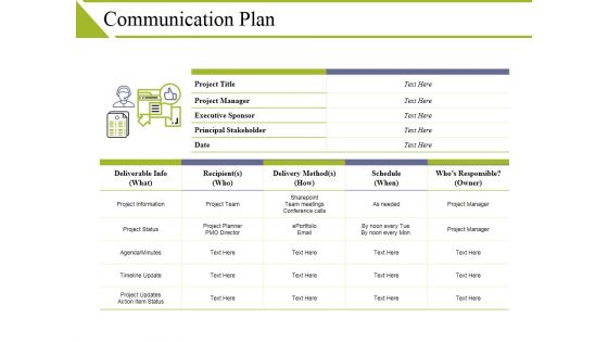 Communication Plan Ppt PowerPoint Presentation Ideas Deck