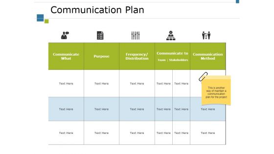 Communication Plan Ppt PowerPoint Presentation Infographics Good