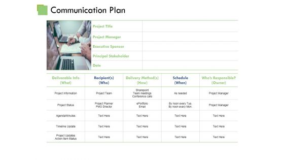 Communication Plan Ppt PowerPoint Presentation Model File Formats