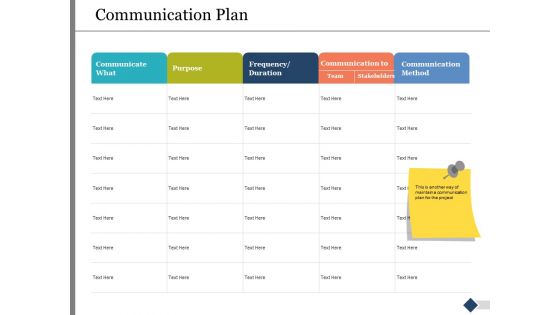 Communication Plan Ppt PowerPoint Presentation Show Background Image