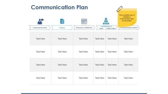 Communication Plan Ppt PowerPoint Presentation Styles Slideshow