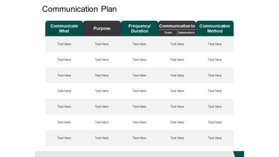 Communication Plan Purpose Ppt PowerPoint Presentation Outline Ideas