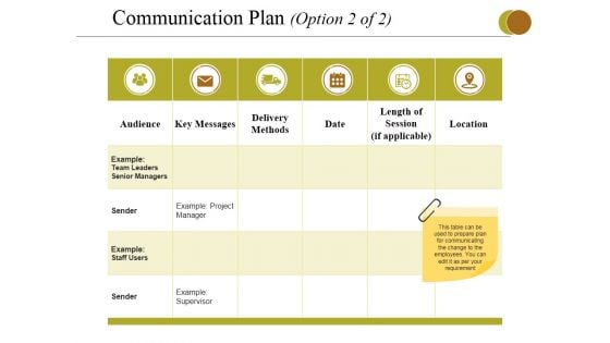 Communication Plan Template 2 Ppt PowerPoint Presentation Styles Picture Communication Plan Template 2 Ppt PowerPoint Presentation Styles Picture