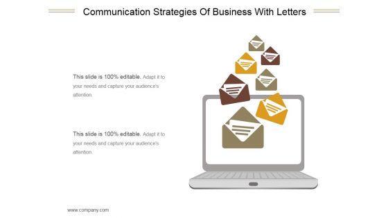 Communication Strategies Of Business With Letters Ppt PowerPoint Presentation Templates