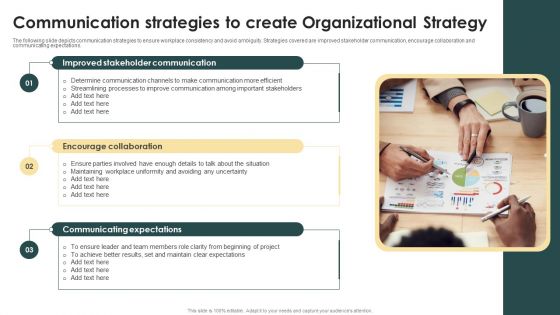 Communication Strategies To Create Organizational Strategy Ppt Example PDF