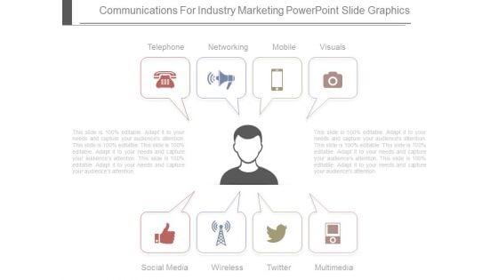 Communications For Industry Marketing Powerpoint Slide Graphics