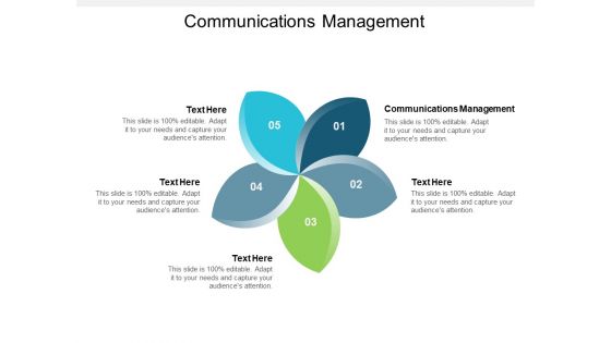 Communications Management Ppt PowerPoint Presentation Infographic Template Background Cpb