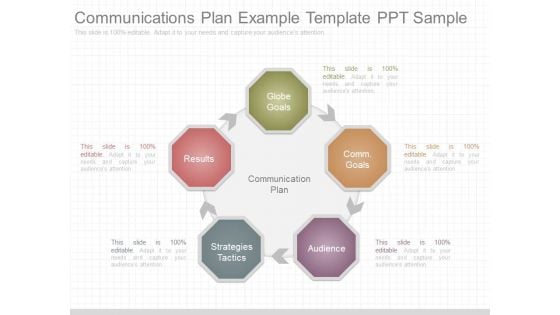 Communications Plan Example Template Ppt Sample