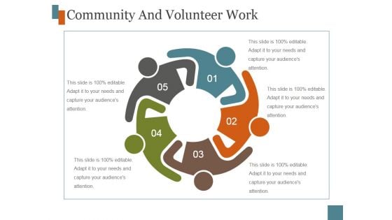 Community And Volunteer Work Ppt PowerPoint Presentation Template