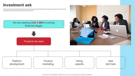 Community Engagement Platform Fundraising Pitch Deck Investment Ask Infographics PDF Community Engagement Platform Fundraising Pitch Deck Investment Ask Infographics PDF