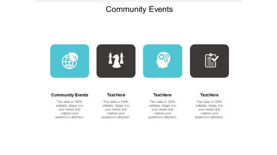 Community Events Ppt PowerPoint Presentation Model Templates Cpb