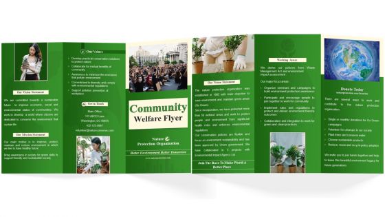 Community Service Brochure Trifold