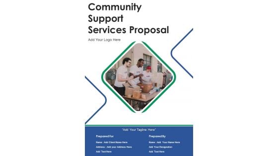 Community Support Services Proposal Example Document Report Doc Pdf Ppt