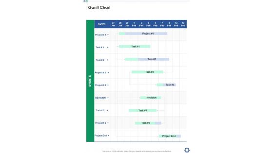 Community Support Services Proposal Gantt Chart One Pager Sample Example Document