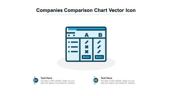 Companies Comparison Chart Vector Icon Ppt PowerPoint Presentation Files PDF