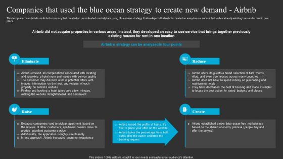 Companies That Used The Blue Ocean Strategy To Create New Demand Airbnb Rules PDF
