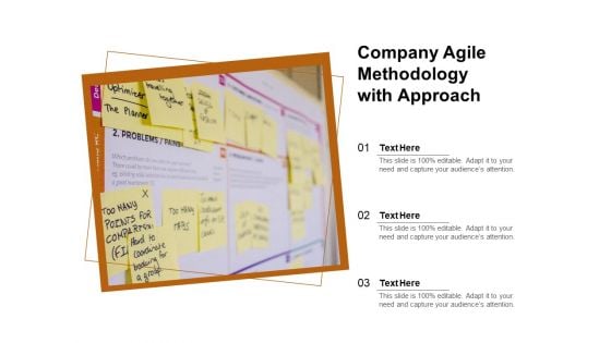 Company Agile Methodology With Approach Ppt PowerPoint Presentation Icon Gallery PDF