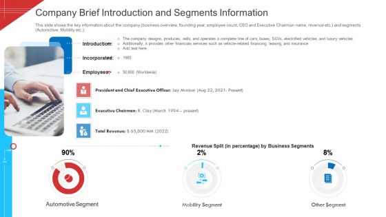 Company Brief Introduction And Segments Information Sample PDF