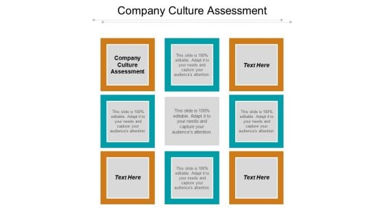 Company Culture Assessment Ppt PowerPoint Presentation Professional Example