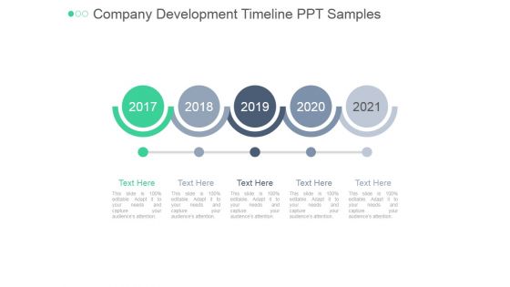 Company Development Timeline Ppt PowerPoint Presentation Slides
