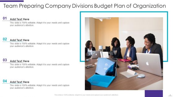 Company Divisions Budget Ppt PowerPoint Presentation Complete With Slides