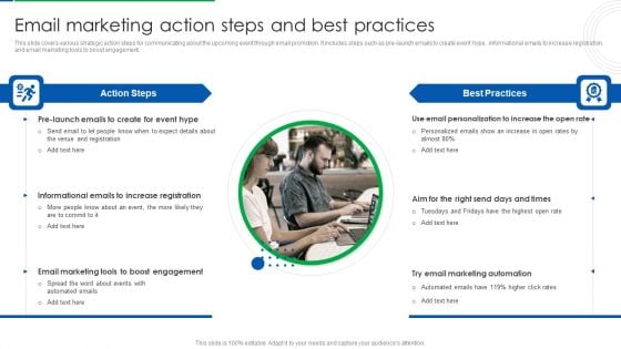 Company Event Communication Email Marketing Action Steps And Best Practices Formats PDF Company Event Communication Email Marketing Action Steps And Best Practices Formats PDF